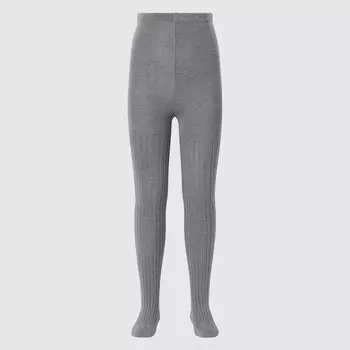 Колготки UNIQLO Heattech Glitter трикотажные термальные, серый