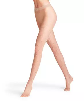 Колготки в горошек Falke, бежевый