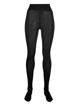 Колготки в рубчик Wolford, черный