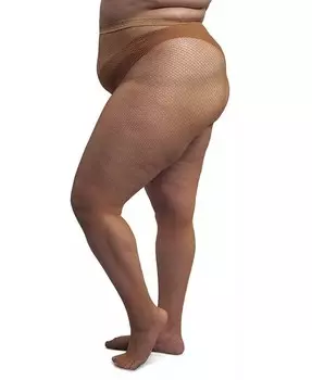 Колготки в сеточку Nude Barre, бежевый