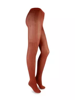 Колготки Wolford полосатые прозрачные, красный