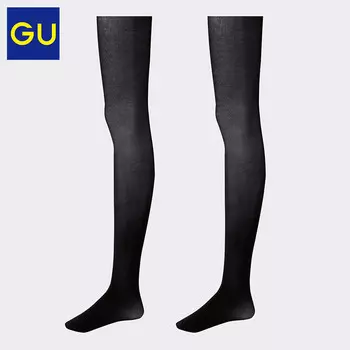 Колготки женские GU 60D, черный, 2 пары