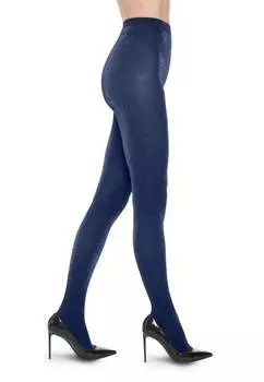 Колготки звездной пыли Wolford, цвет navy/aqua silver