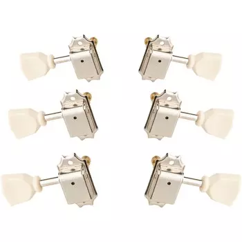 Колки PRS в винтажном стиле, набор из шести никелевых пластинок