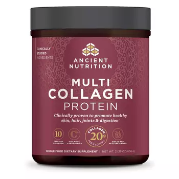 Биологически активная добавка Ancient Nutrition Multi Protein 10 Types Vitamin C + Probiotics Unflavored, 606 г