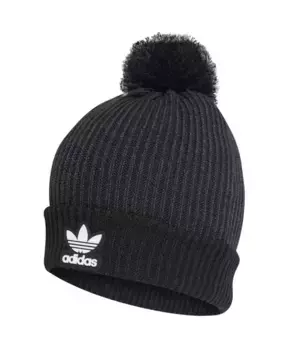 Коллегиальная шапка бини с помпоном Adidas, черный