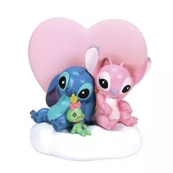 Коллекционная фигурка Disney Lilo & Stitch, Stitch & Angel Statue mit Leuchtfunktion