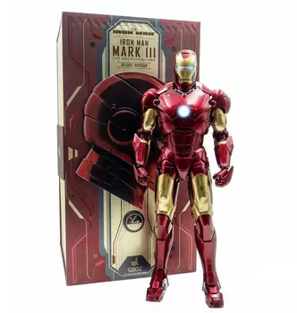 Коллекционная фигурка Hot Toys Iron Man, Mark III 1/4th scale QS012 (Deluxe Version), 48,5 см