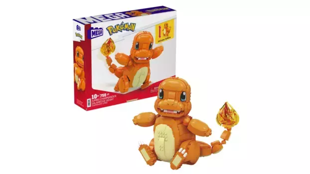 Коллекционная фигурка Mega Construx Pokmon Jumbo Charmander (передвижная), конструктор