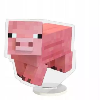 Коллекционная фигурка свиньи Minecraft 13 см Plexido