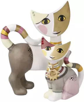 Коллекционная статуэтка Goebel "Annual Cats", Rosina Wachtmeister, R. Wachtmeister-"Felia e Emilio" Annual Cat 2022 9,5х16,5 см, цвет bunt