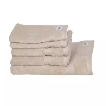 Коллекционные полотенца SCHNER WOHNEN в наборе из 6 шт. серые полотенца CUDDLY серые набор из 6 шт. (2x 140x70 см / 2x 100x50 см / 2x 50x30 см) Schner Wohnen Kollektion, бежевый