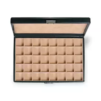 Коллекционный футляр Sacher "2409290443", (1 шт.), Сделано в Германии, благородный вид наппы, мягкая на ощупь 32х20,5х5,5 см, цвет schwarz-beige-beige