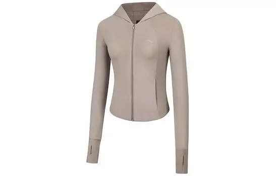 Коллекция Anta Variety Training Collection Дышащая охлаждающая одежда с защитой от ультрафиолета и солнцезащитным эффектом, женская льняная одежда серого цвета