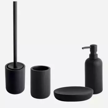 Коллекция аксессуаров для ванной комнаты Talco черного цвета El Corte Ingls