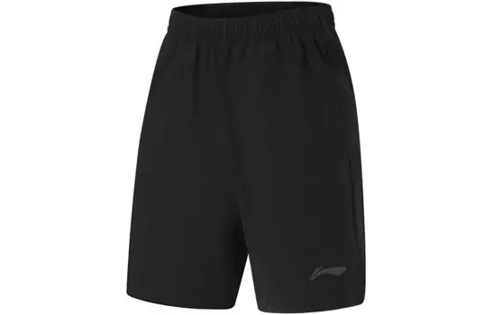 Коллекция беговых спортивных шорт для мужчин, черный цвет Lining, черный