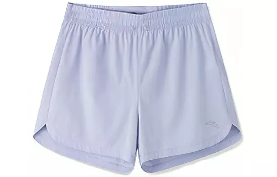 Коллекция беговых спортивных шорт женские прозрачные кремово-фиолетовые Anta