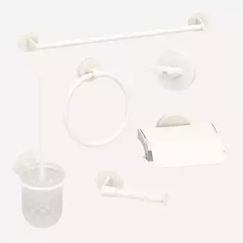 Коллекция белых аксессуаров для ванной комнаты Paros El Corte Ingls