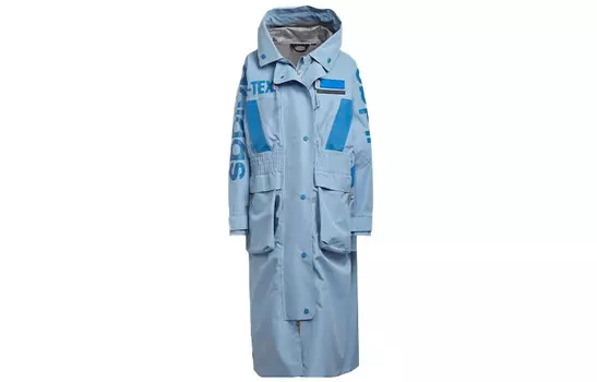 Коллекция Blue Version Тренчкот женский синий Adidas Originals