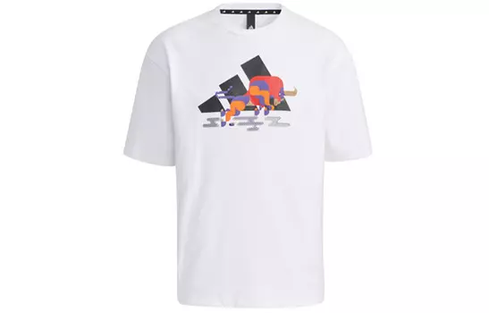 Коллекция CNY Футболка мужская белая Adidas, белый