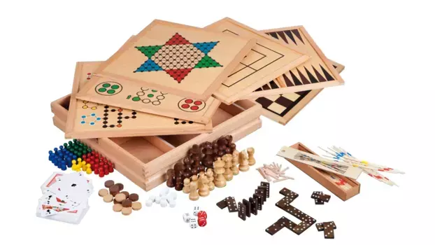 Коллекция деревянных игр 100, premium edition