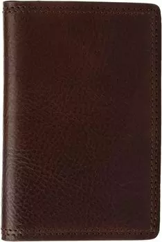 Коллекция Dolce — футляр для визиток с двумя карманами и внутренней отделкой, с удостоверением личности. Bosca, цвет Dark Brown