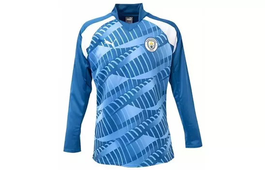 Коллекция домашней футболки Manchester City Футбольная майка мужская синяя Puma, синий