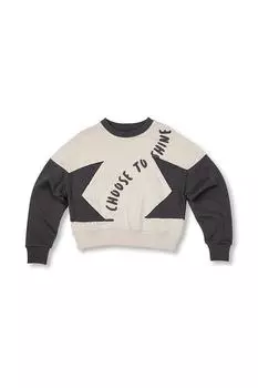 Коллекция граффити | Укороченный свитшот с принтом слоганов Wittypoint, мультиколор