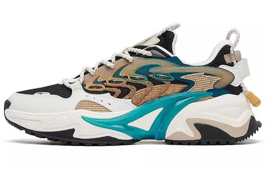 Коллекция Honor Of Kings X Honor Of Kings Кроссовки для мужчин с низким верхом, неотбеленные, основной цвет/туманный серо-коричневый Erke