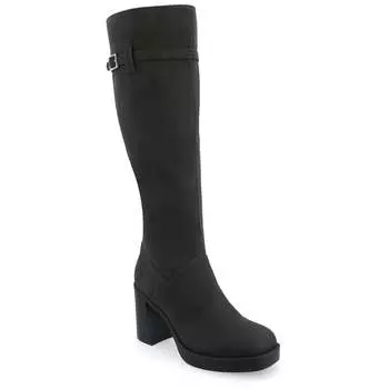 Коллекция Journee Широкие женские сапоги Letice Tru Comfort Foam Platform Square Toe Boots, черный