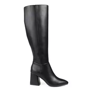 Коллекция Journee Женские сапоги до колена Landree Tru Comfort Foam на каблуке Journee Collection, бежевый