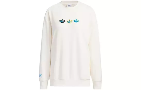 Коллекция ко Дню святого Валентина Толстовка женская белая Adidas Originals