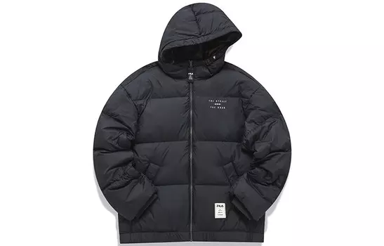 Коллекция коллаборации Mihara Yasuhiro X MIHARA YASUHIRO, пуховик унисекс, цвет черный как смоль Fila