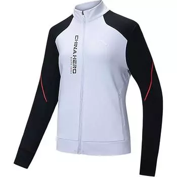 Коллекция курток Anta Variety Training, пальто, женская, снежинки, белый/базовая, черная