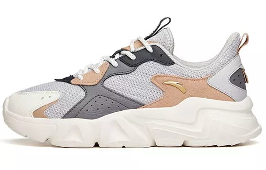 Коллекция Life Стильная обувь Мужская низкая серо-коричневая Anta