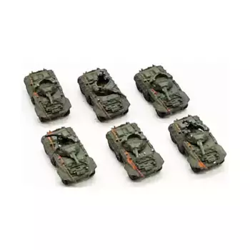 Коллекция M8 Greyhound № 4, WWII Micro Armour - United States - Loose Miniatures (1:285)