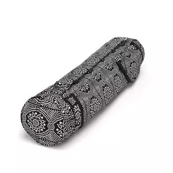 Коллекция Махараджа: Узорчатая сумка для йоги NAMAST "Пейсли", бензин BODHI, берлинская лазурь