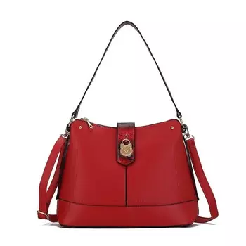 Коллекция MKF Сумка-хобо из веганской кожи Ezra с тиснением змеи от Mia K MKF Collection, красный