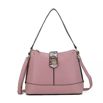 Коллекция MKF Сумка-хобо из веганской кожи Ezra с тиснением змеи от Mia K MKF Collection, розовый