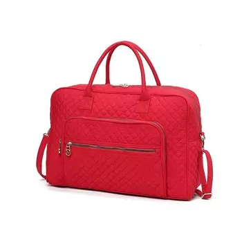 Коллекция Mkf Женская спортивная сумка Jayla из однотонного стеганого хлопка от Mia K MKF Collection, красный