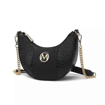 Коллекция Mkf Женская сумка через плечо Amira с тиснением под крокодила от Mia K MKF Collection, черный