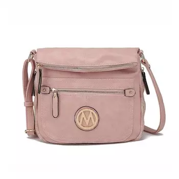 Коллекция MKF Женская сумка через плечо Luciana из веганской кожи от Mia K MKF Collection, цвет Dusty Rose