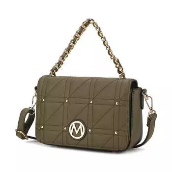 Коллекция MKF Женская сумка на плечо Arabella из веганской кожи от Mia K MKF Collection, темно-синий