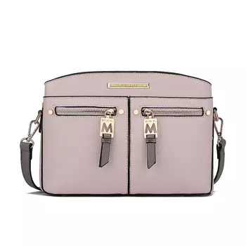 Коллекция MKF Женские сумки через плечо Zoely из веганской кожи от Mia k MKF Collection, цвет Blush Charcoal