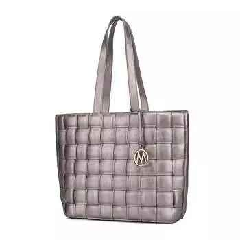 Коллекция MKF Женские тканые сумки-тоут и сумки на плечо Rowan от Mia K MKF Collection, темно-синий