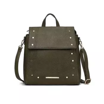 Коллекция Mkf Женский рюкзак-трансформер Elke из веганской кожи от Mia K MKF Collection, цвет Olive Green