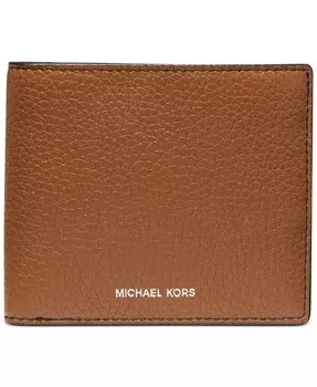 Коллекция мужских кошельков двойного и L-сложения Michael Kors, коричневый