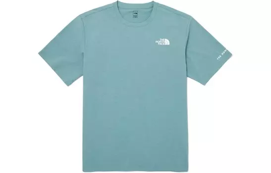 Коллекция одежды Футболка унисекс сине-серая The North Face, синий/серый