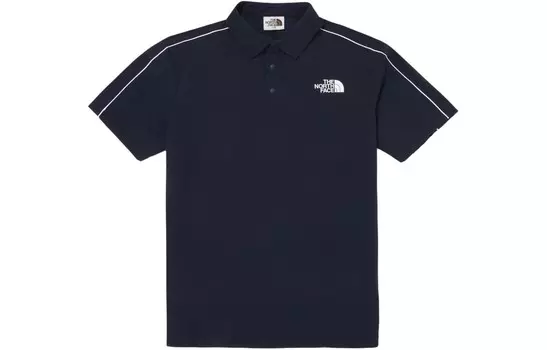 Коллекция одежды Рубашка поло Унисекс Темно-синяя The North Face, темно-синий