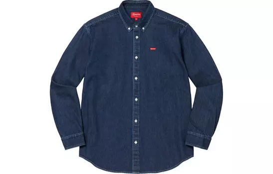 Коллекция осень-зима 2022 Рубашка унисекс Supreme, темно-синий